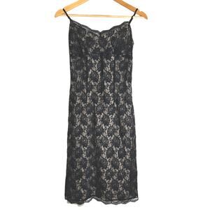 Express Y2K Vintage Sheer LBD Beaded Empire waist 5 / 6 Small